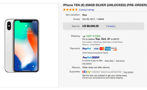 iphone-x-ebay