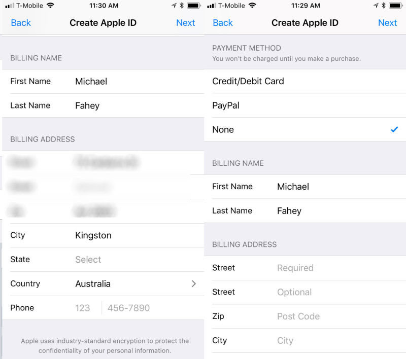 Create new itunes account matemeva