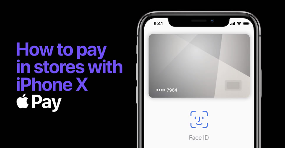 Apple ปล่อยวีดีโอแนะนำการใช้งาน Apple Pay บน iPhone X โดยใช้ Face ID สำหรับการยืนยันตัวตน