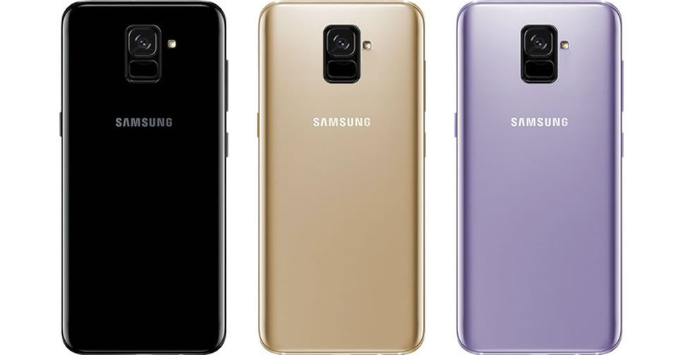 Samsung Galaxy A8 (2018) จะมีให้เลือก 3 สี รวมถึงสี Orchid Gray ที่พบในเรือธงด้วย