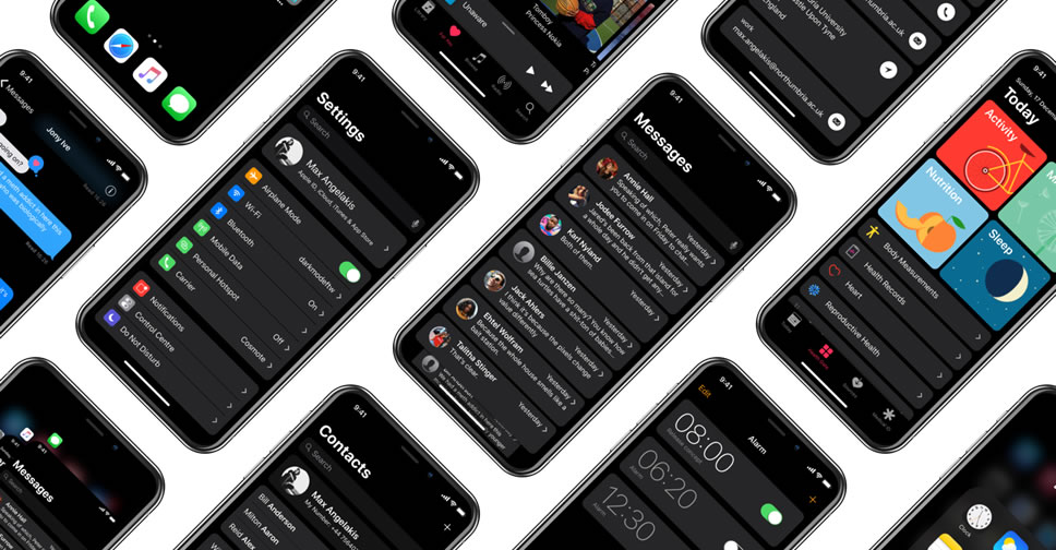 ชมคอนเซป iOS 11 บน iPhone X ที่เปิดใช้ Dark Mode จะสวยงามขนาดไหน