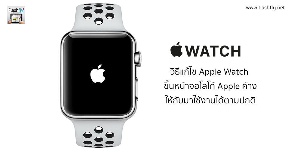 วิธีแก้ไข Apple Watch ขึ้นหน้าจอโลโก้ Apple ค้างให้กับมาใช้งานได้ตามปกติ