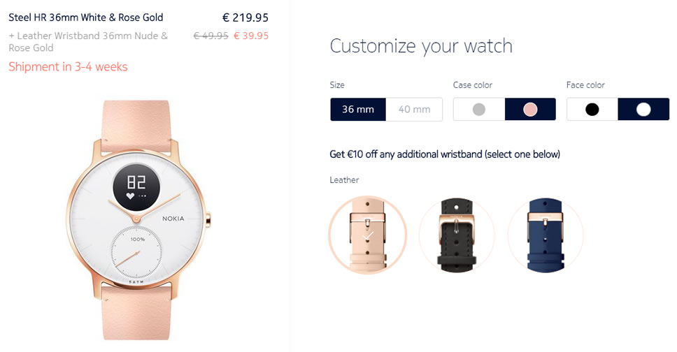 Nokia Steel HR ในสี Rose Gold ของขวัญที่เหมาะสำหรับวันวาเลนไทน์