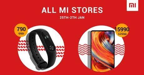 เสี่ยวมี่จัดโปร Mi MIX 2 ราคาพิเศษ 15,990 บาท ,Mi Band 2 ราคา 790 บาท ,Mi A1 ราคา 6,990 บาท และ Redmi Note 5A ราคา 2,990 บาท