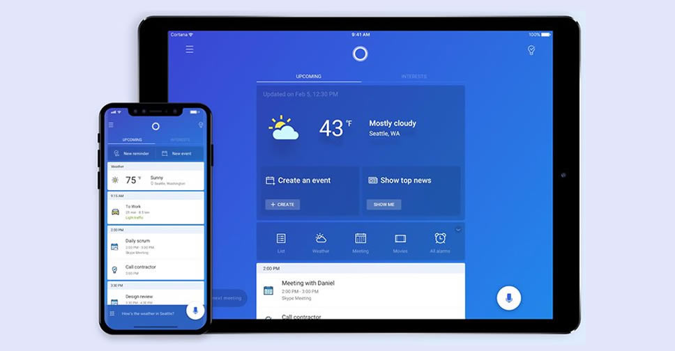 Microsoft ปรับอินเทอร์เฟซ Cortana สำหรับอุปกรณ์ iOS เพื่อรองรับการใช้งานบน iPad