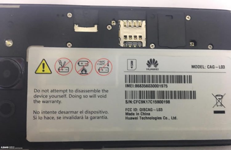 Huawei Y3 (2018) จะมาพร้อม Android 8.1 Oreo ใช้ชิป MediaTek MT6737M