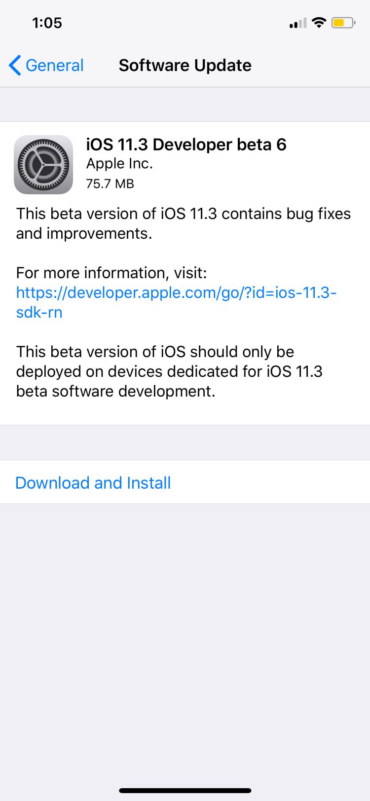 Apple ปล่อย iOS 11.3 Beta 6 ออกมาให้นักพัฒนาแล้ว คาดตัวเต็มมาปลายเดือนนี้
