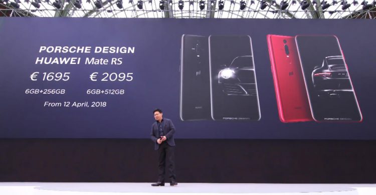 Huawei Mate RS Porsche Design มาพร้อมเซ็นเซอร์สแกนนิ้วบนหน้าจอ ไม่มีรอยบาก ความจุในตัว 512GB
