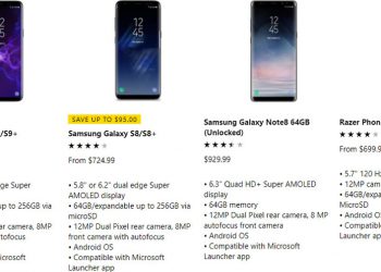 ร้านค้าออนไลน์ของ Microsoft Store ขายสมาร์ทโฟนระบบปฏิบัติการ Android มากกว่า Windows