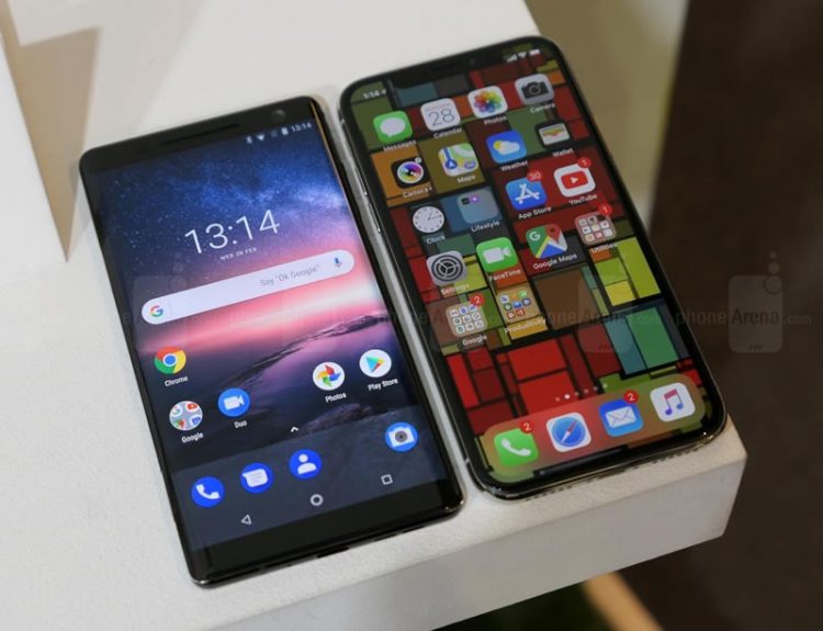 เปรียบเทียบดีไซน์ Nokia 8 Sirocco vs Apple iPhone X หลังจากเปิดตัวที่งาน MWC 2018