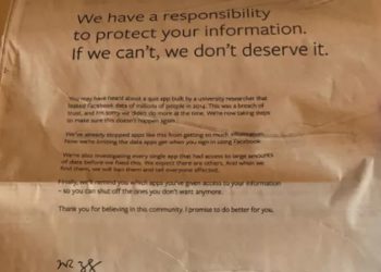 Mark Zuckerberg ซื้อพื้นที่โฆษณาบนหนังสือพิมพ์หลายฉบับ เพื่อกล่าวขอโทษผู้ใช้งาน Facebook