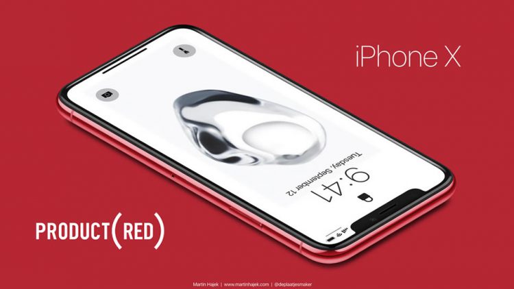 ชมคอนเซ็ปต์ iPhone X PRODUCT(RED) สร้างตามข่าวลือว่า Apple จะผลิตออกมา