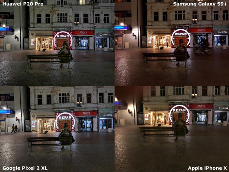 เปรียบเทียบกล้อง Huawei P20 Pro vs Pixel 2 XL vs Galaxy S9+ vs iPhone X หาผู้นำด้านการถ่ายภาพในที่แสงน้อย