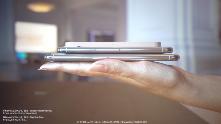 ชมคอนเซ็ปต์ iPhone X, iPhone X Plus และ iPhone SE 2 เมื่อนำมาเปรียบเทียบกัน