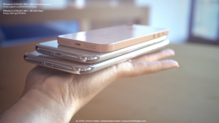 ชมคอนเซ็ปต์ iPhone X, iPhone X Plus และ iPhone SE 2 เมื่อนำมาเปรียบเทียบกัน