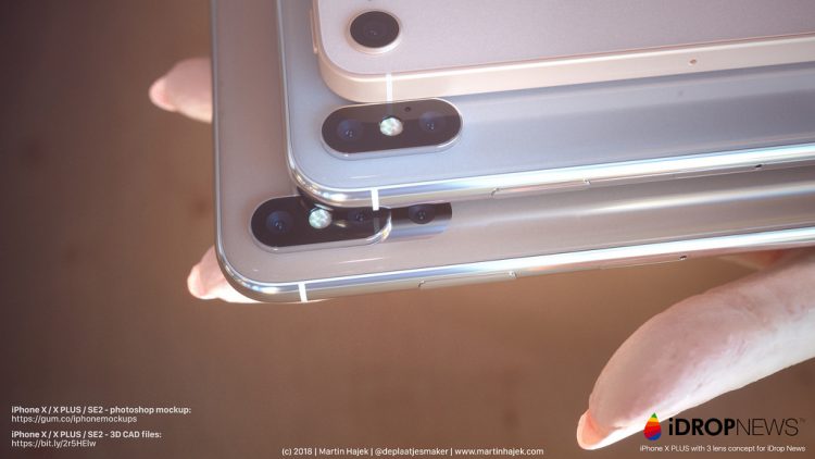 ชมคอนเซ็ปต์ iPhone X, iPhone X Plus และ iPhone SE 2 เมื่อนำมาเปรียบเทียบกัน