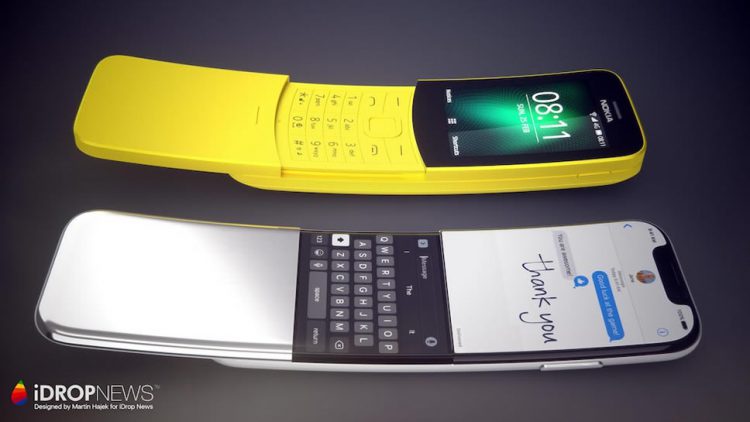 ชมคอนเซ็ปต์ iPhone ดีไซน์จอโค้ง แบบ Nokia 8110 4G ที่ลือว่า Apple กำลังพัฒนา