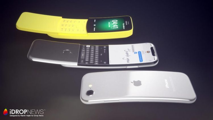 ชมคอนเซ็ปต์ iPhone ดีไซน์จอโค้ง แบบ Nokia 8110 4G ที่ลือว่า Apple กำลังพัฒนา