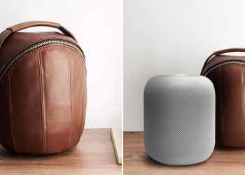 Capra Leather แนะนำเคสหนังดีไซน์สวยหรูสำหรับ HomePod เพิ่มความสะดวกในการพกพา และยังดูดี