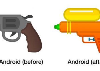 Google ออกแบบอีโมจิรูปปืนพก ให้กลายเป็นปืนฉีดน้ำ