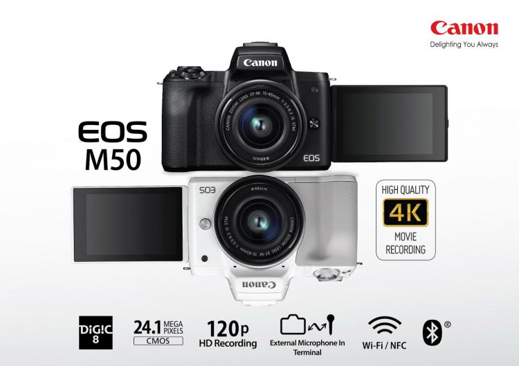 “แคนนอน” ส่งเรือธง EOS M50 ในซีรีส์ M กล้องมิเรอร์เลสรุ่นใหม่ล่าสุด โอนภาพไปยังสมาร์ทโฟนทันทีที่กดชัตเตอร์