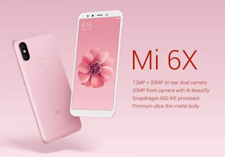 เปิดตัวแล้ว!! Xiaomi Mi 6X ใช้ชิป Snapdragon 660 ดีไซน์ Full Screen กล้องคู่หลัง เริ่มต้นราว 7,981 บาท