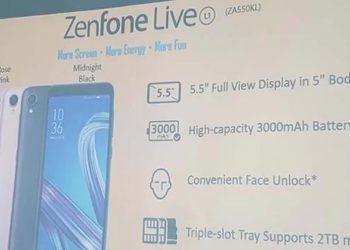 Asus ZenFone Live L1 สมาร์ทโฟน Android Go ใช้ชิป Snapdragon 425 จอแสดงผล HD+ 5.5 นิ้ว