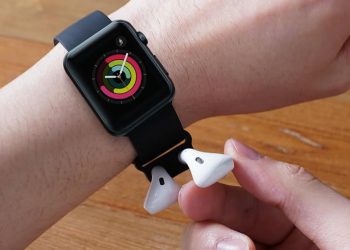 Elago Wrist Fit อุปกรณ์เสริมที่ช่วยจัดเก็บ AirPods ไว้กับสายนาฬิกา Apple Watch