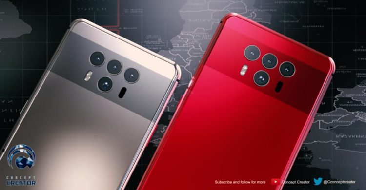 ล้ำไปอีก!! ชมคอนเซ็ปต์ Huawei Mate 20 มาพร้อมกล้องหลัง 4 ตัว สแกนนิ้วบนจอ