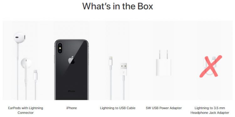iPhone รุ่นใหม่ที่จะออกมาในปี 2018 อาจไม่มี Lightning to Headphone Jack Adapter แถมมาให้ในกล่อง