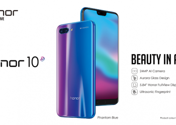 เปิดราคา Honor 10 สมาร์ทโฟนรุ่นเรือธงแห่งปีราว 17,000 บาท มาพร้อมกล้องเทคโนโลยี AI และตัวเครื่อกระจก Aurora Glass