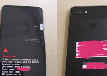 ภาพหลุดต้นแบบ Google Pixel 3 XL ยืนยันดีไซน์จอมีรอยบาก กล้องหลังเลนส์เดียว