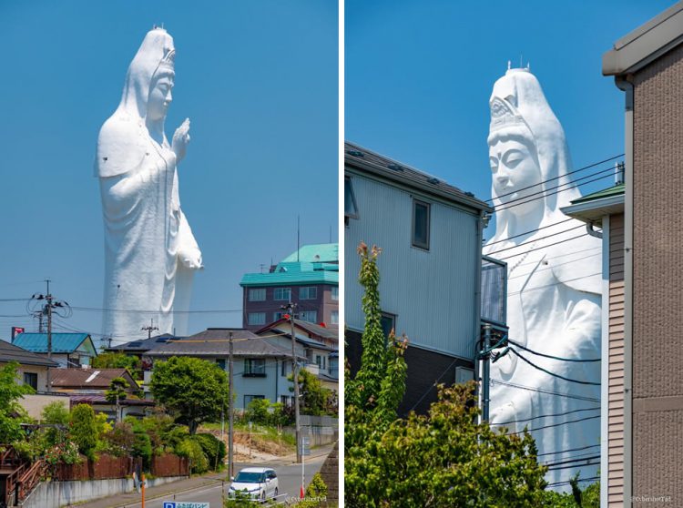 Sendai Daikannon รูปปั้นเจ้าแม่กวนอิมขนาดยักษ์ กลายเป็นสิ่งที่น่าสนใจของผู้มาเยี่ยมเยือนเมือง Sendai