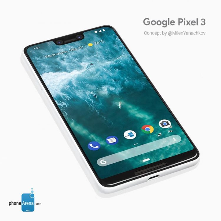 ชมคอนเซ็ปต์ Google Pixel 3 และ Pixel 3 XL สร้างขึ้นตามภาพหลุด Screen Protector