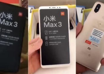 คลิปหลุด!! Xiaomi Mi Max 3 สีทอง และ สีดำ ยืนยันขนาดจอ 6.9 นิ้ว พร้อมกล้องคู่หลัง