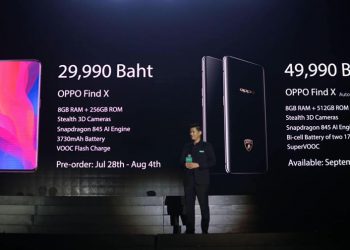 เปิดราคา OPPO Find X และ OPPO Find X Automobili Lamborghini Edition ในประเทศไทยทางการแล้ว