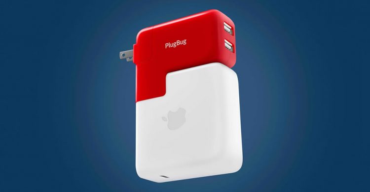 PlugBug Duo อุปกรณ์ชาร์จแบตเตอรี่สำหรับ MacBook เพิ่ม USB อีก 2 ช่อง สามารถชาร์จอุปกรณ์ได้ 3 เครื่องพร้อมกัน