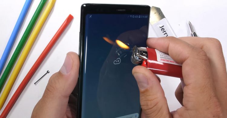 รอดไหม? Samsung Galaxy Note 9 และปากกา S Pen ถูกทดสอบความทนทาน ผ่านใบมีด ลนไฟ และดัดให้งอ