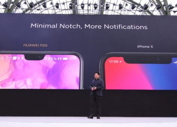 Huawei เปรียบเทียบรอยบากของ P20 กับ iPhone X และบอกว่า รอยบากเล็กกว่าย่อมดีกว่า