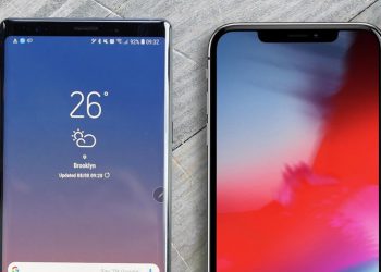 ชมภาพเรนเดอร์ iPhone X Plus เปรียบเทียบกับ Galaxy Note 9 ดูเหมือนจะมีขนาดใกล้เคียงกัน