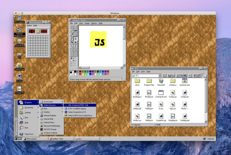 ง่ายมากๆ วิธีรันระบบปฏิบัติการ Windows 95 บนคอมพิวเตอร์ Mac, Windows 10 หรือ Linux