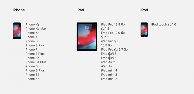 มีอะไรใหม่ใน iOS 12 ตัวเต็ม ดูรายละเอียดทั้งหมดได้ที่นี่