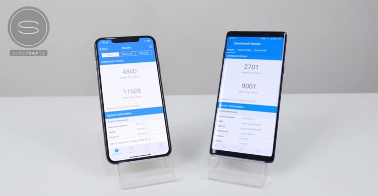 เปรียบเทียบความเร็ว iPhone XS Max vs. Galaxy Note 9 เวอร์ชั่น Exynos 9810