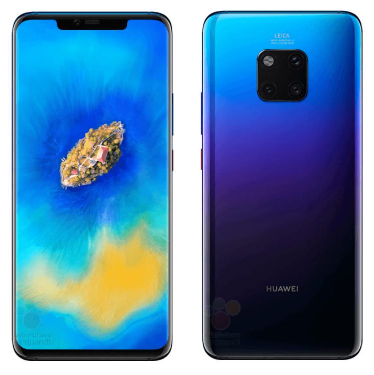Huawei Mate 20 Pro ถูกแชร์ภาพเรนเดอร์ทางการออกมาแล้ว มีให้เลือกอย่างน้อย 3 สี