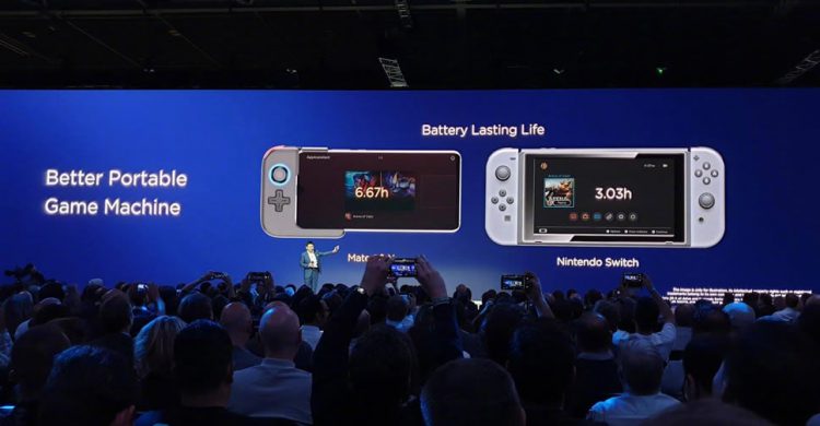 Huawei เปรียบเทียบสมาร์ทโฟน Mate 20 X กับไฮบริดคอนโซล Nintendo Switch