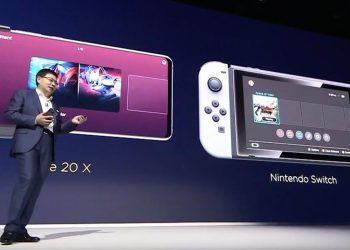 Huawei เปรียบเทียบสมาร์ทโฟน Mate 20 X กับไฮบริดคอนโซล Nintendo Switch