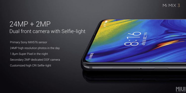 ทางการแล้ว!! Xiaomi Mi MIX 3 มาพร้อม RAM 10GB รองรับ 5G ดีไซน์ไร้กรอบ ซ่อนกล้องเซลฟี่