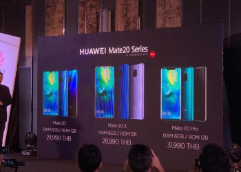เปิดราคา Huawei Mate 20 Series ในประเทศไทย มีทั้งหมด 3 รุ่น มาพร้อมกล้องหลัง 3 ตัว เริ่มต้น 24,990 บาท