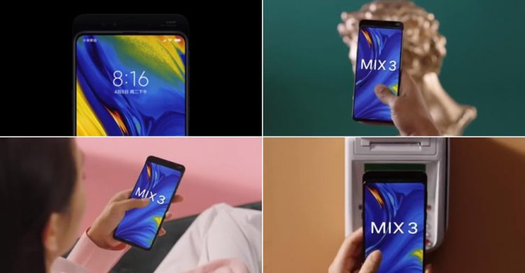 ชมภาพถ่ายจาก Xiaomi Mi MIX 3 พร้อมวีดีโอโฆษณา เผยให้เห็นดีไซน์อย่างชัดเจน