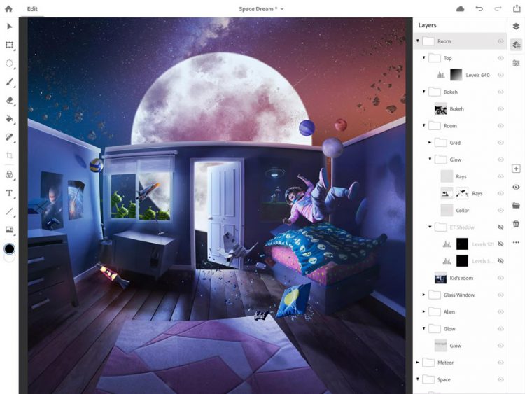 ฝันเป็นจริงแล้ว!! Adobe เปิดตัว Photoshop CC เวอร์ชั่นเต็มลง iPad เปิดไฟล์ PSD ได้